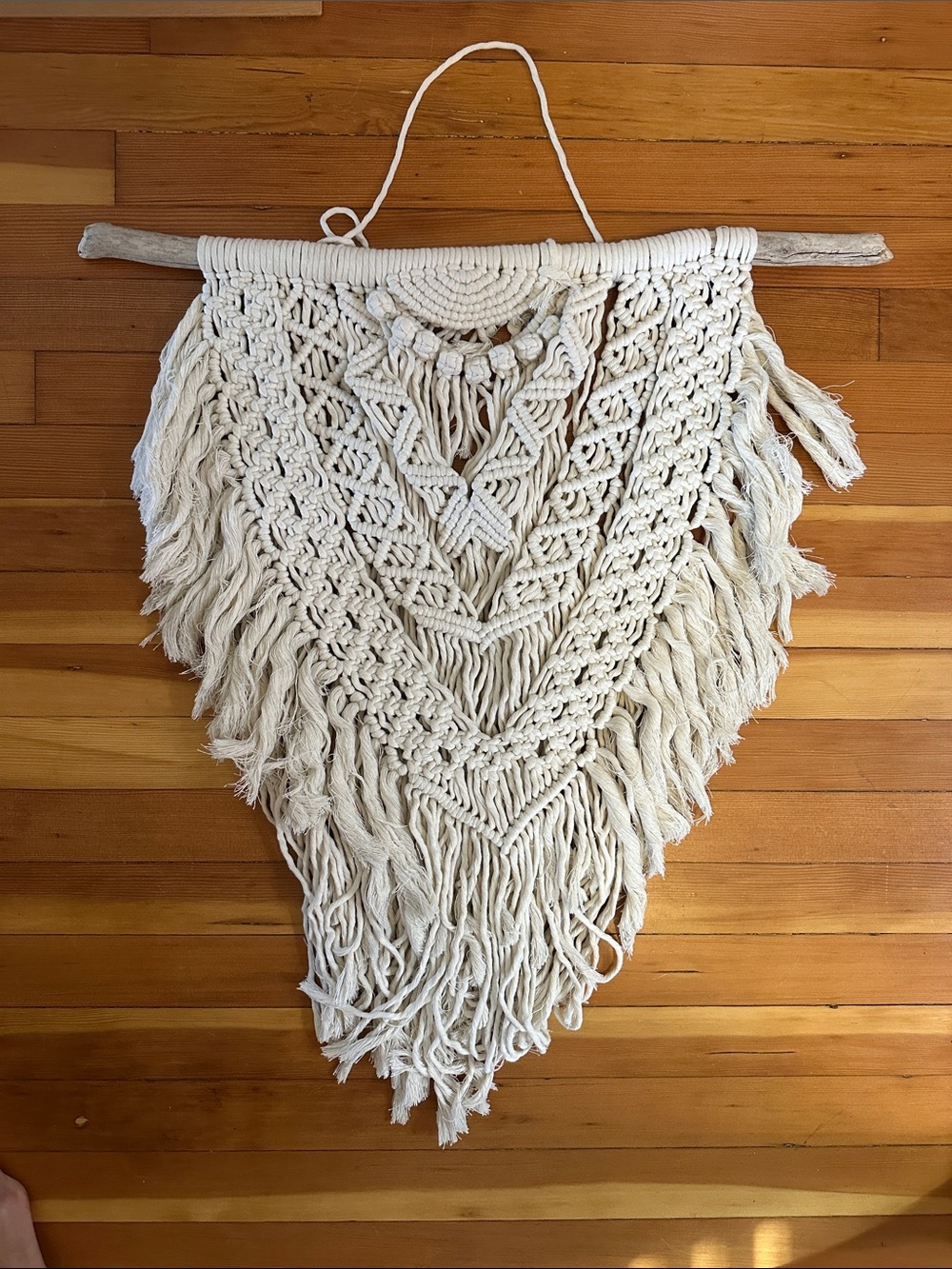 Handmade Macrame Wall Hanging - Cream Boho Wall Decor